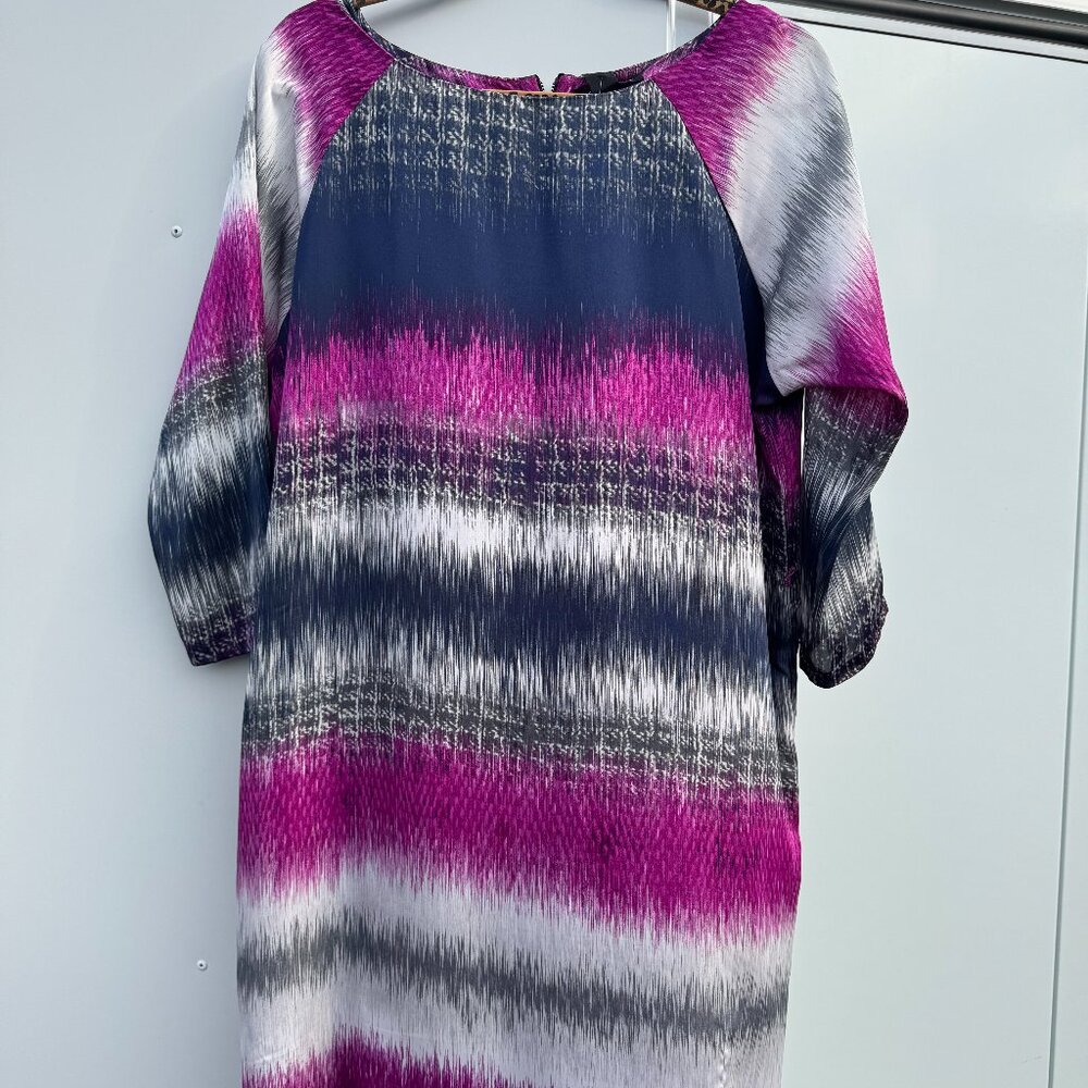 Kenneth Cole New York Atomic Orchid Print Dress - Size L / FR 42 / IT 46 (NWT)